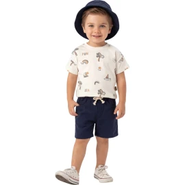 MÜSLİN ŞAPKALI PALMİYELİ TK  12 Ay,2Y,3Y Erkek