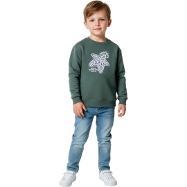 GOOD YILDIZ BASKILI ÜÇ İP ERKEK SWEAT 3/6 YAŞ
