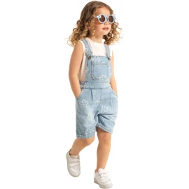 PAPATYA BASKI KOT SALOPET  2Y,3Y,4Y,5Y Kız