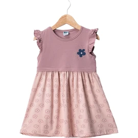 PAPATYA TAŞLI KIZ ELBİSE  2Y,3Y,4Y,5Y Kız