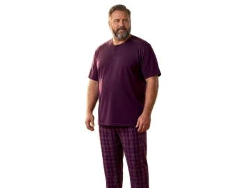 PENYE BATTAL KISA KOL ERKEK PİJAMA TAKIM 3XL/6XL