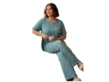 PENYE MODAL BATTAL KISA KOL BAYAN PİJAMA TAKIM 3XL/6XL