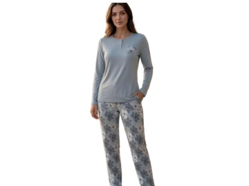 PENYE MODAL UZUN KOL BAYAN PİJAMA TAKIM M/2XL