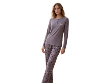 PENYE MODAL UZUN KOL BAYAN PİJAMA TAKIM M/2XL