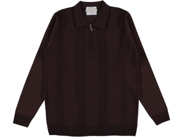 POLO YAKA FERMUARLI ERKEK KAZAK S/XXL