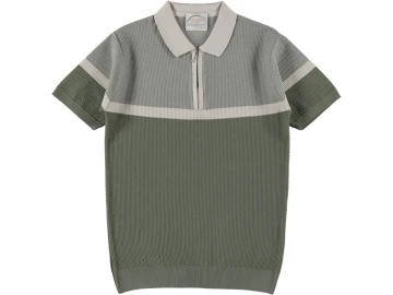 POLO YAKA FERMUARLI TİŞÖRT S/XXL