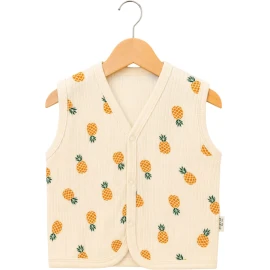RAPORLU ANANAS DESEN BEBE YELEK  6 Ay,12 Ay,18 Ay,2Y,9 Ay Uni