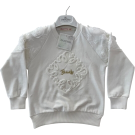 REGLAN KOL TÜL GOFRALI BASKILI İKİ İP KIZ SWEAT 9/12 YAŞ