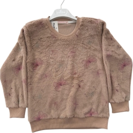  RENKLİ KELEBEK PELUŞ KIZ SWEAT 9/12 YAŞ