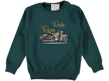 RIDE RIVER BASKILI ERKEK SWEAT 13/16 YAŞ