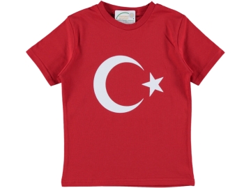 TÜRK BAYRAK BASKILI TİŞÖRT 6/9 YAŞ
