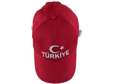 UNİSEX YETİŞKİN KIRMIZI BASİC TÜRKİYE KEP 58