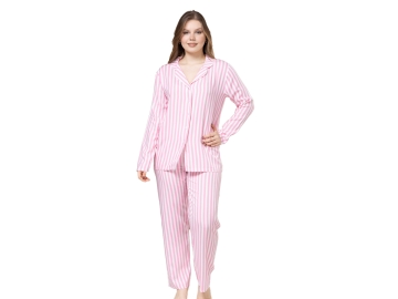 UZUN KOL BAYAN PİJAMA TAKIMI S/3XL
