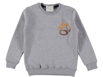 XO BASKILI ÜÇ İP ERKEK SWEAT 9/12 YAŞ