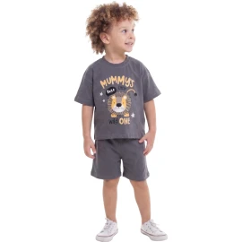 YAZLIK ROAR ASLAN BASKILI ŞORTLU TAKIM 12 Ay,2Y,3Y,4Y Erkek