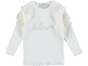 PARİS NAKIŞLI KOL TÜLLÜ KIZ SWEAT 5/8 YAŞ