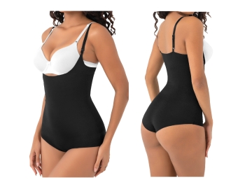 L/XL SİYAH LAZER KESİM GÖĞÜS ALTI BADY KORSE