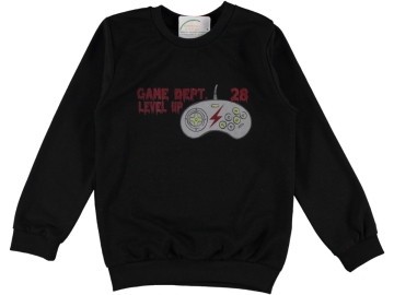 GAME LEVEL BASKILI ERKEK SWEAT 8/12 YAŞ 