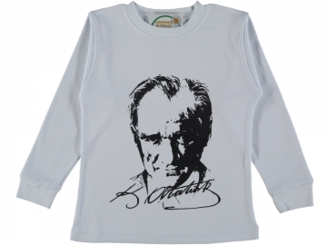ATATÜRK VE İMZA BASKILI SWEAT 13/16 YAŞ