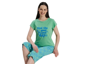 KAPRİLİ BAYAN PİJAMA TAKIM S/XL