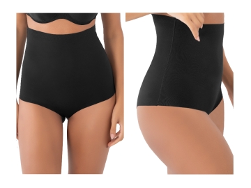 2XL/3XL SİYAH LAZER KESİM YÜKSEK BEL SLİP KORSE