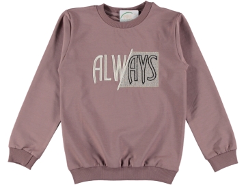 ALWAYS BASKILI KIZ SWEAT 9/12 YAŞ