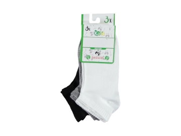 DİKİŞSİZ 3'LÜ BAMBU ÇOCUK PATİK 7/8 YAŞ