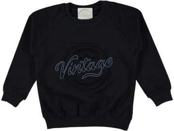 VINTAGE GOFRE BASKILI ERKEK SWEAT 11/15 YAŞ