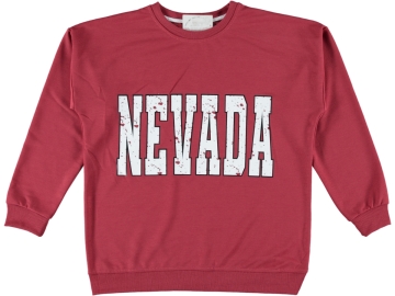 NEVADA BASKILI İKİ İP BAYAN SWEAT M/XL