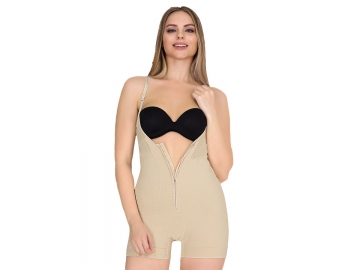 S/M TEN AGRAFLI AYAR ASKILI KISA PAÇA BODY KORSE