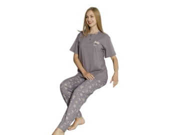 KISA KOL BAYAN PİJAMA TAKIM L/XXL