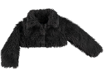 PELUŞ DÜĞMELİ KIZ BOLERO 5/9 YAŞ
