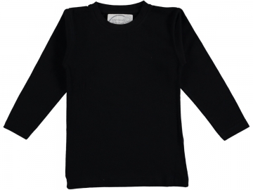 SİYAH UZUN KOL ERKEK SWEAT 1/4 YAŞ